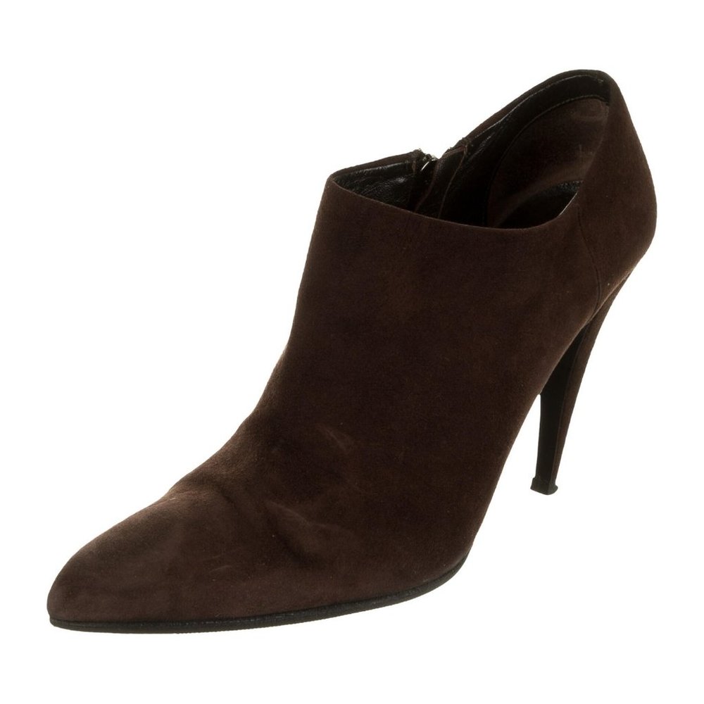 PRADA Suede Ankle Boots 10.5  Excellent Condition